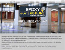 Tablet Screenshot of epoxysuperstore.com